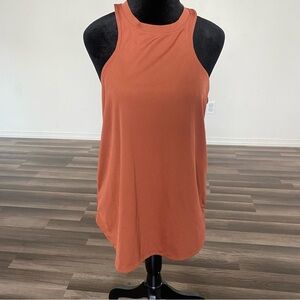 Nike Orange Sleeveless Relaxed Tank Top